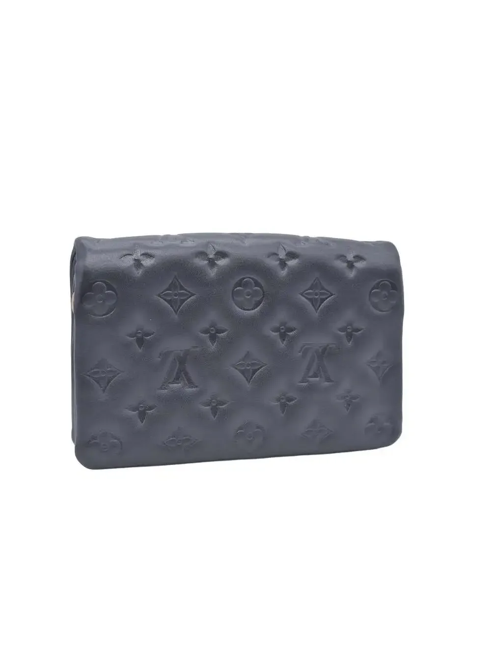 $3150 RFID Louis Vuitton Lambskin Embossed Monogram Pochette